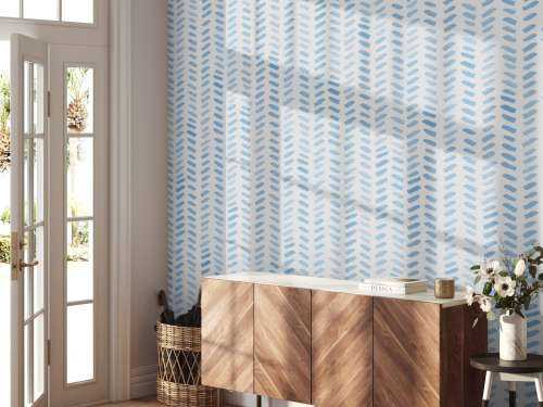 Motif Tirets bleus