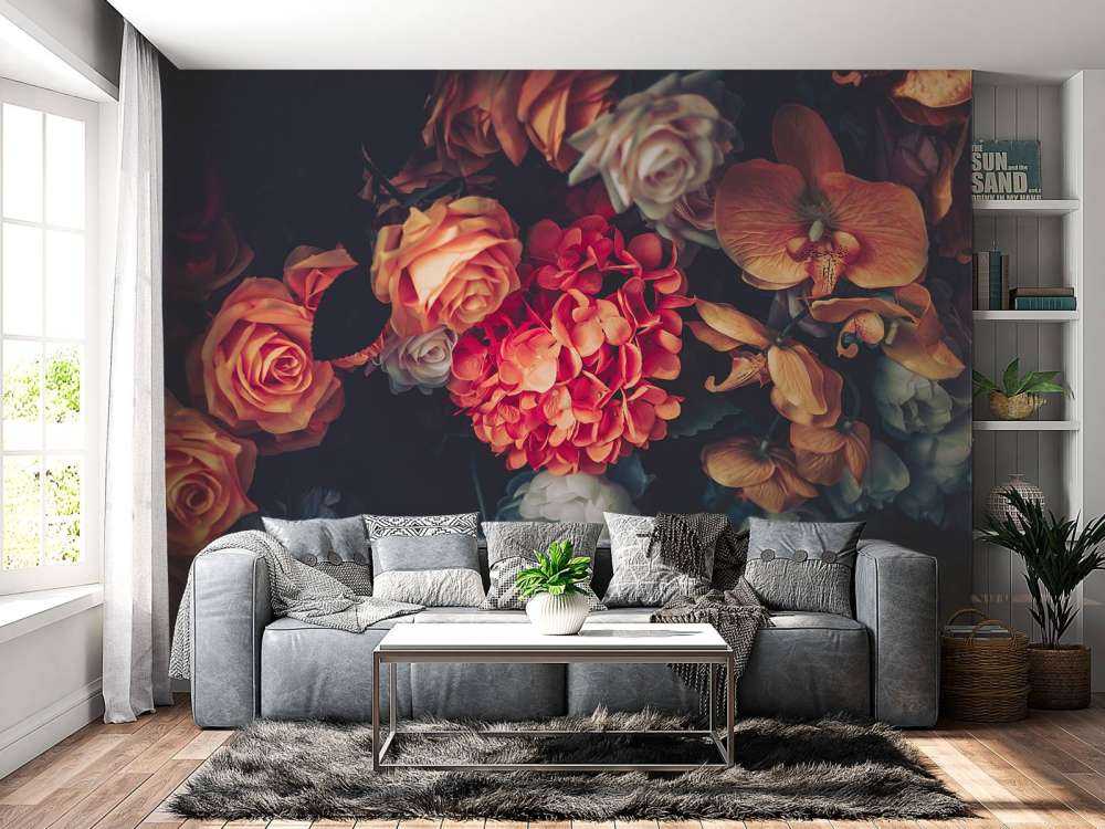 Vieux bouquet de roses