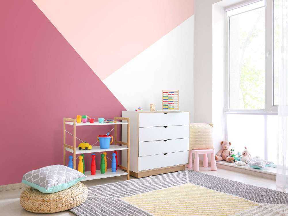 Triangles dans les tons de rose