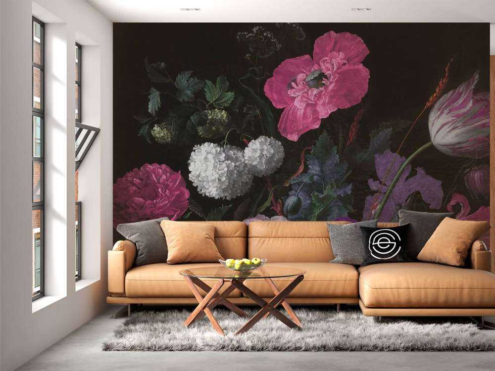 Nature morte aux fleurs baroques - rose lunatique