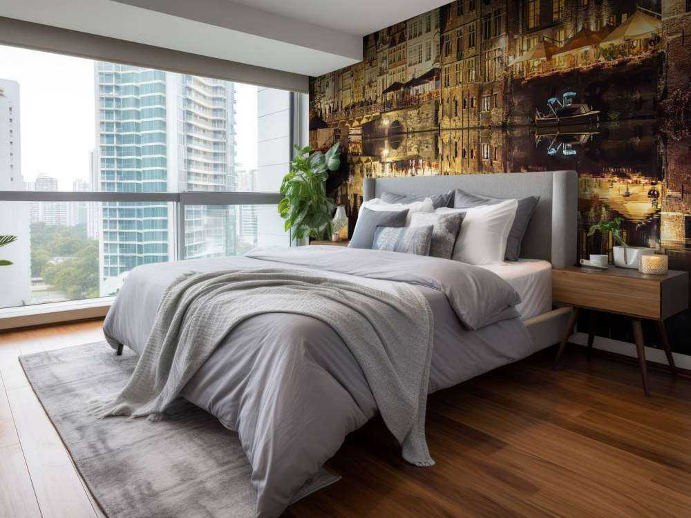 Quai de Korenlei la nuit