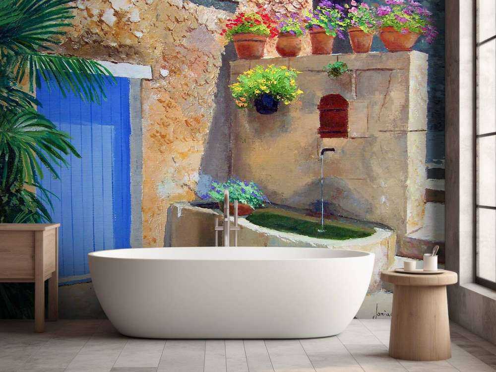 Flowered fountain