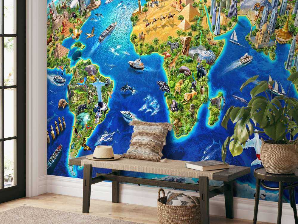 World Landmarks Globe