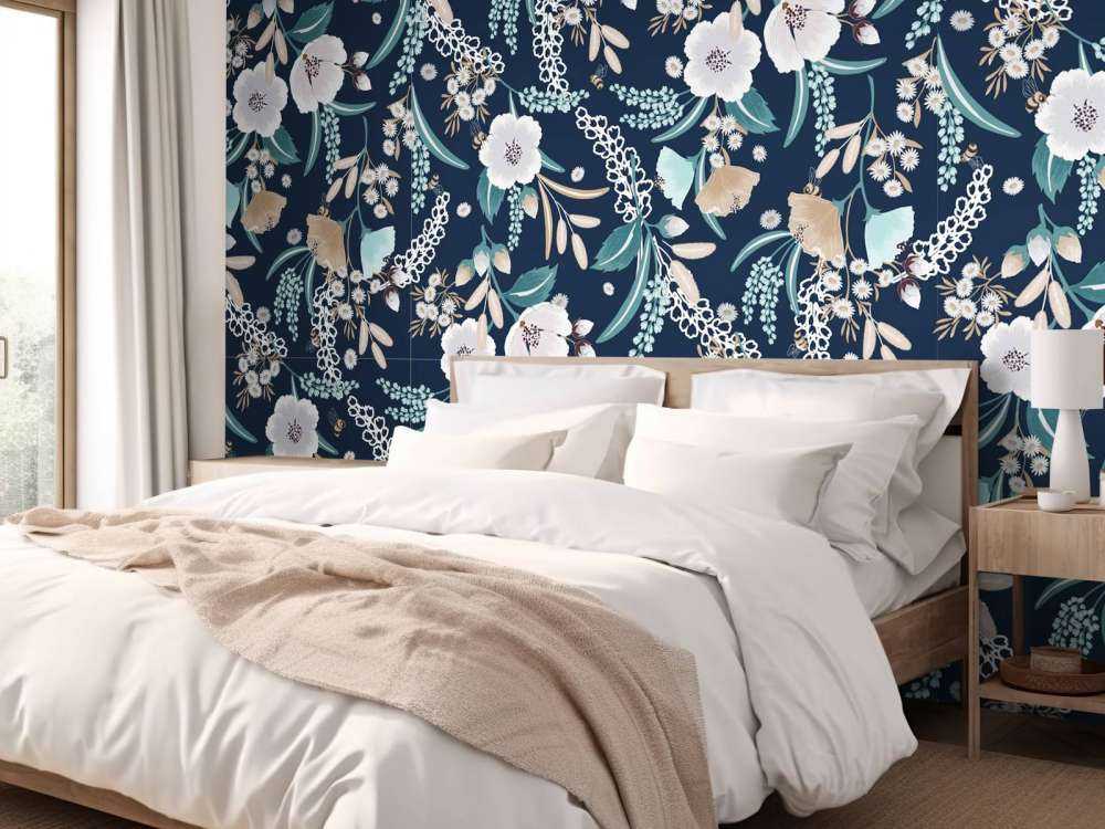 Jardin de Fleurs à Minuit