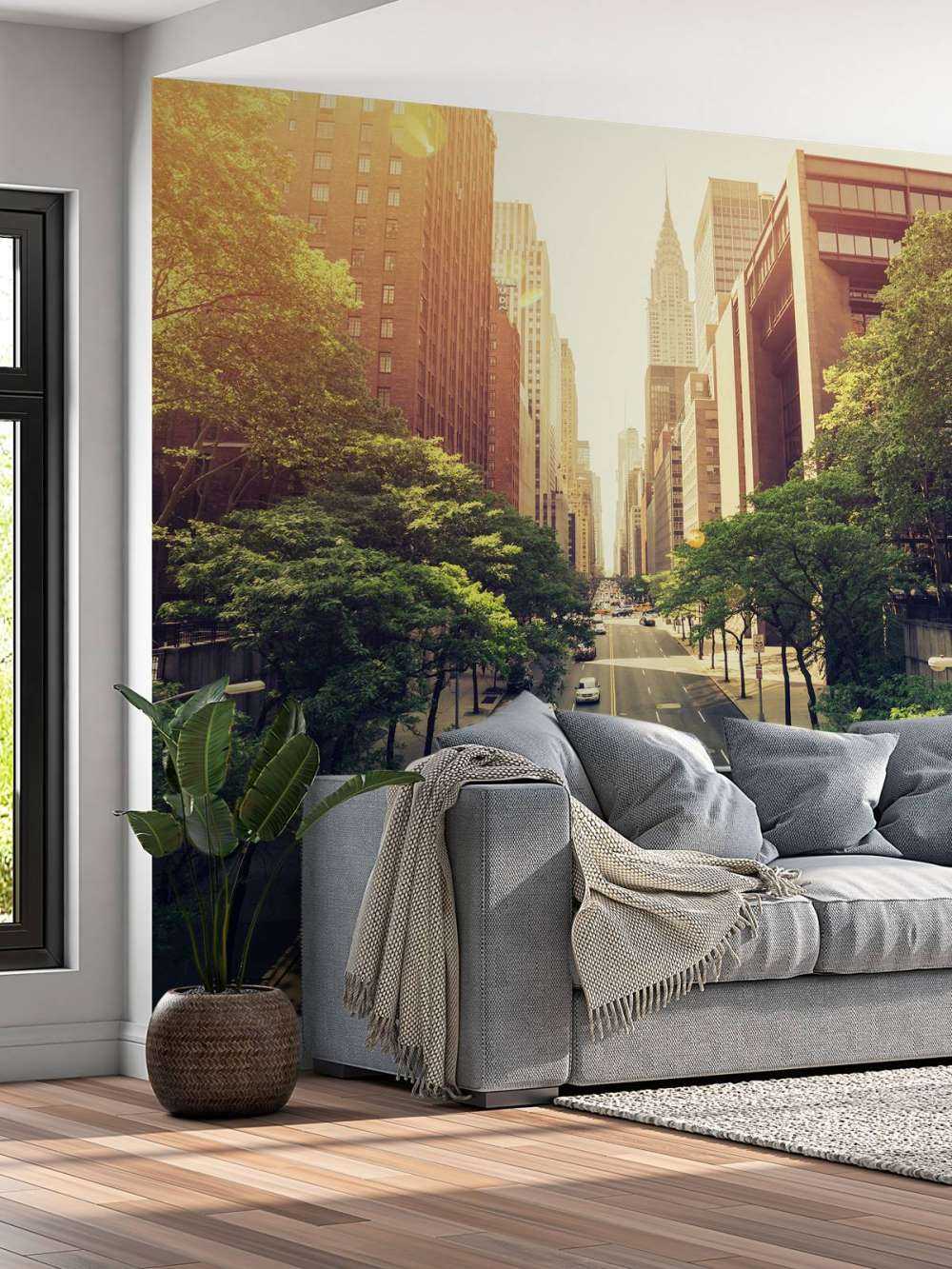 Autoroute à travers une ville