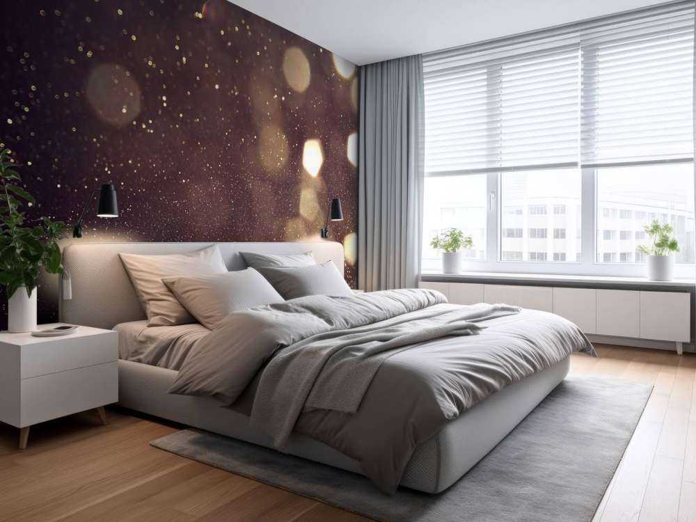 Lumières abstraites à paillettes