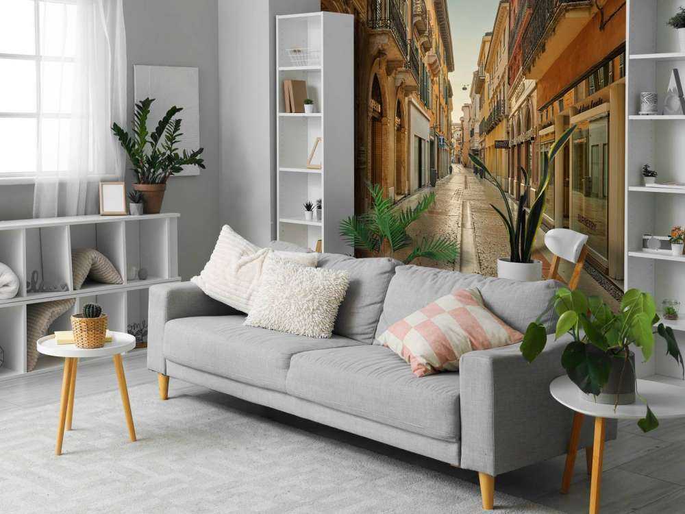 Rue commerçante en Italie