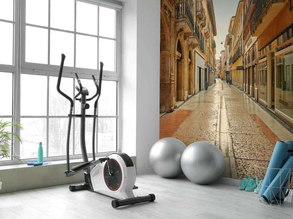 Rue commerçante en Italie