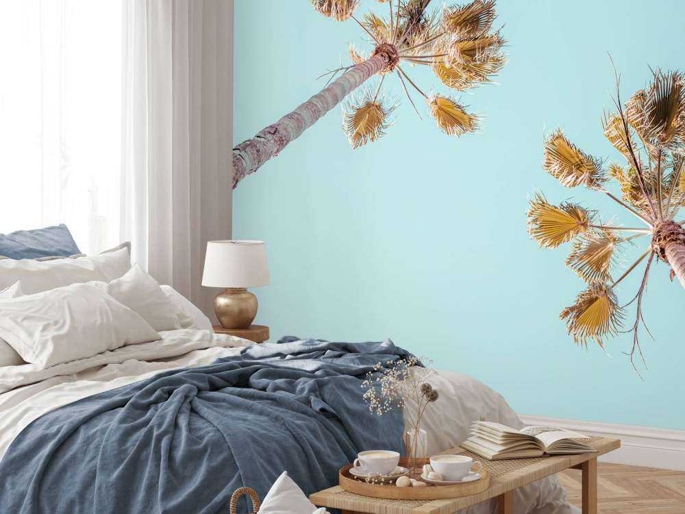 Palmiers avec ciel bleu