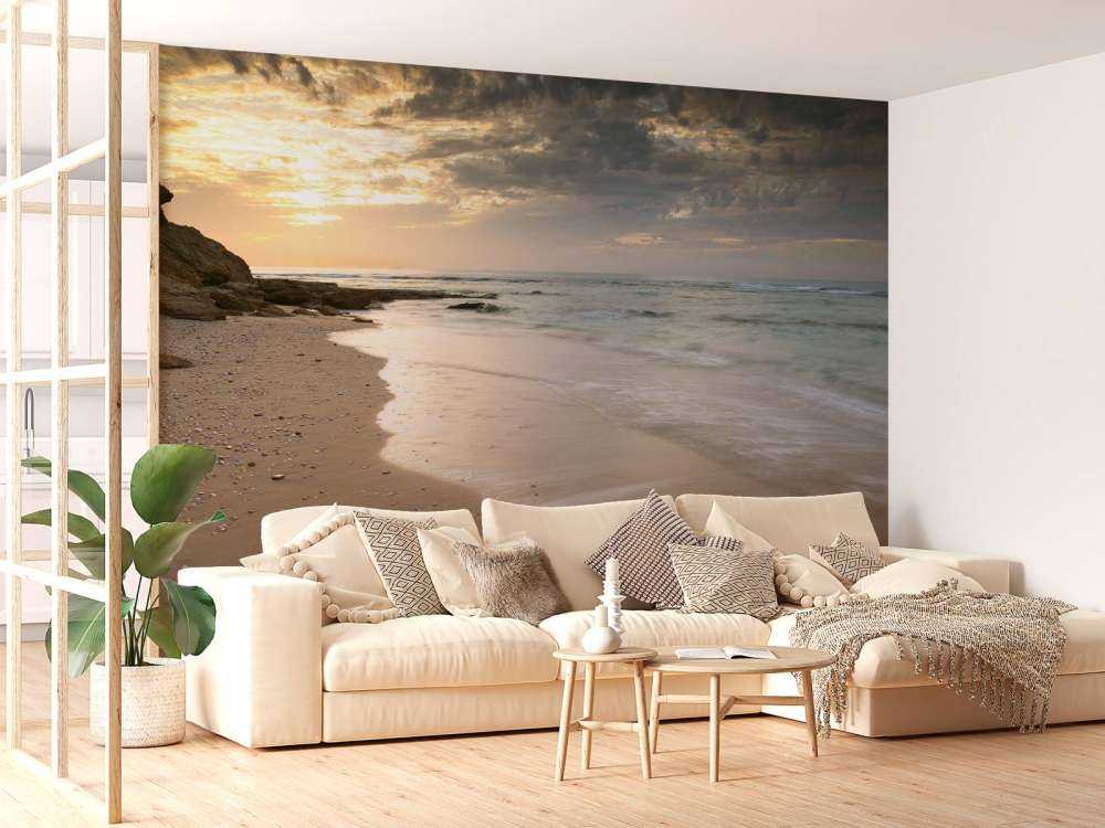 Coucher soleil sur la plage