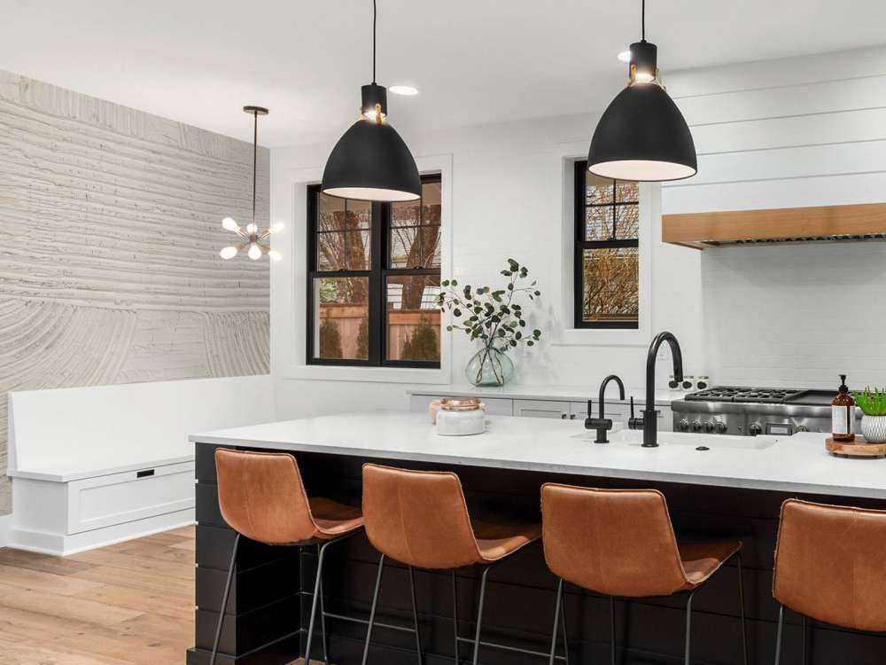 Lignes et structures en blanc cassé