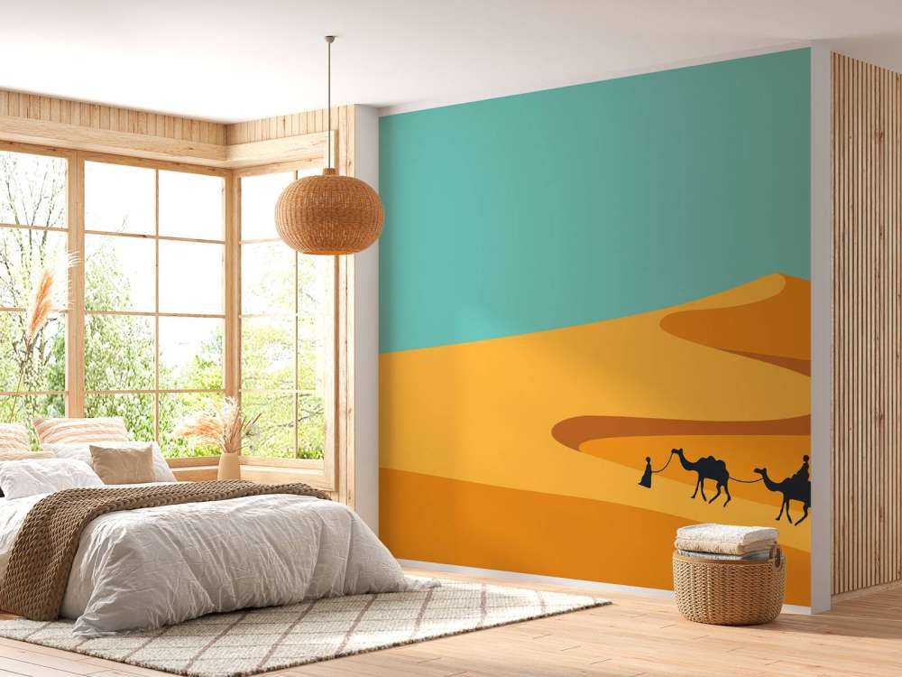 Les gens dans le désert