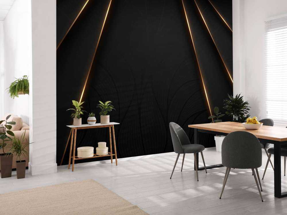 Lignes dorées ornées