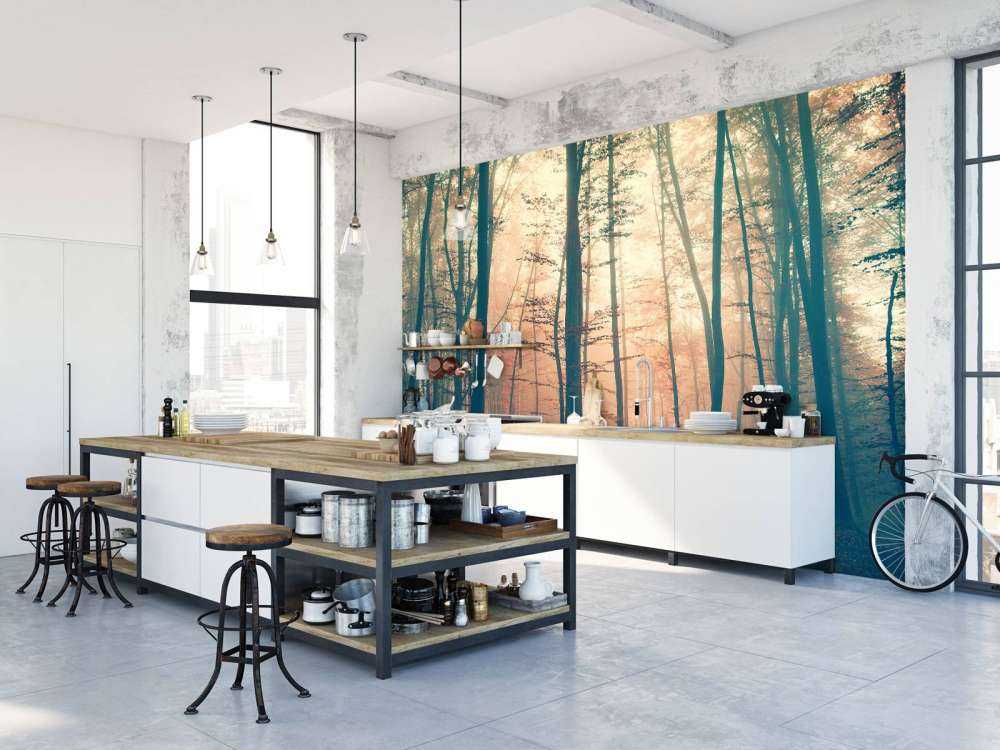 Forêt aux couleurs vintage