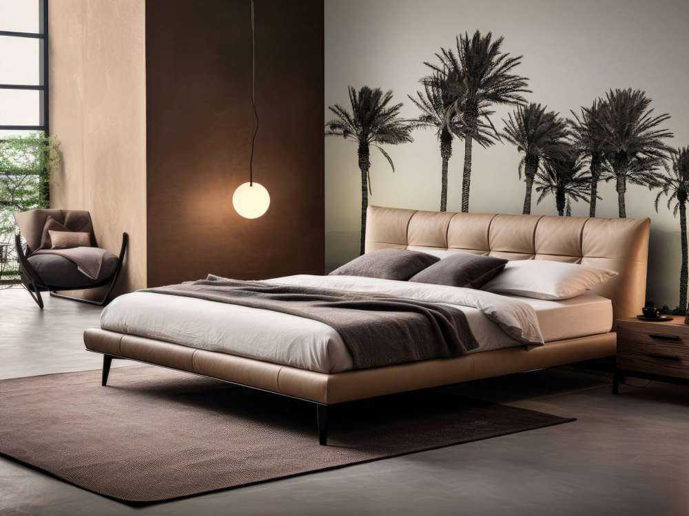 Palmiers noir et blanc