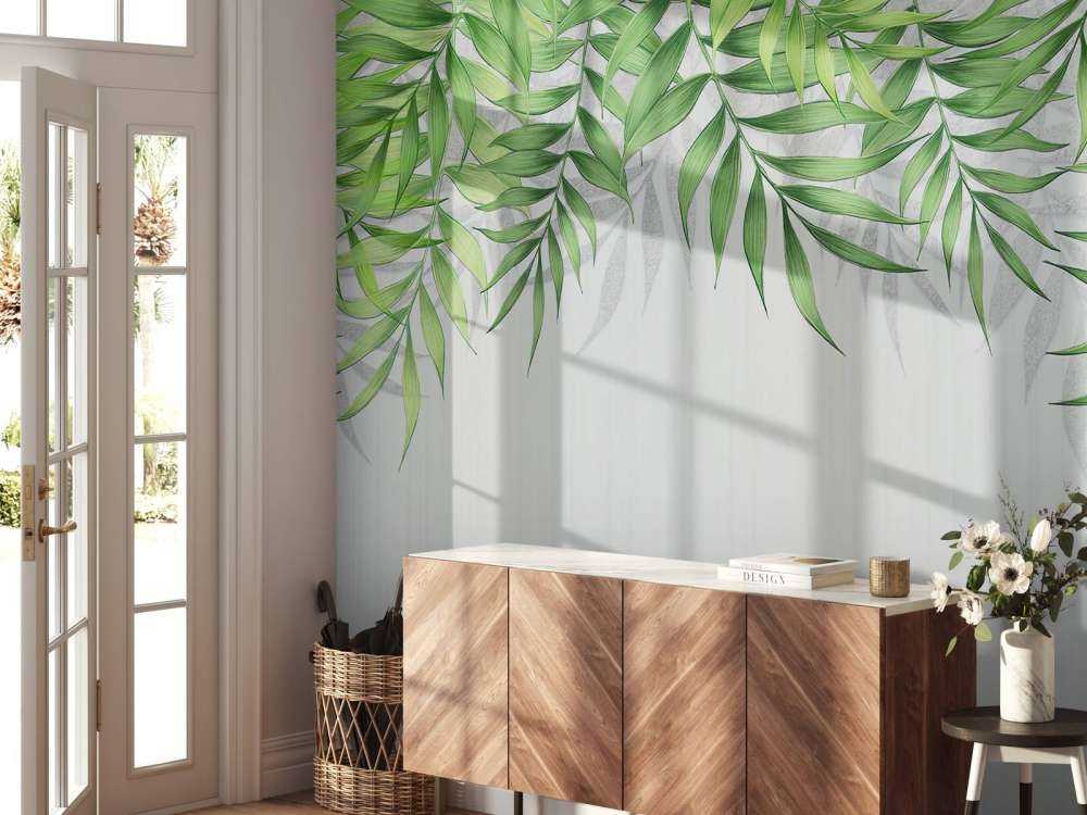 Texture de feuilles tropicales