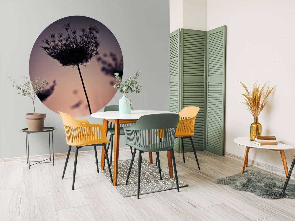 Silhouette de fleurs