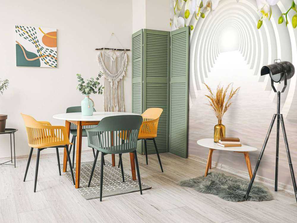 Tunnel avec orchidées