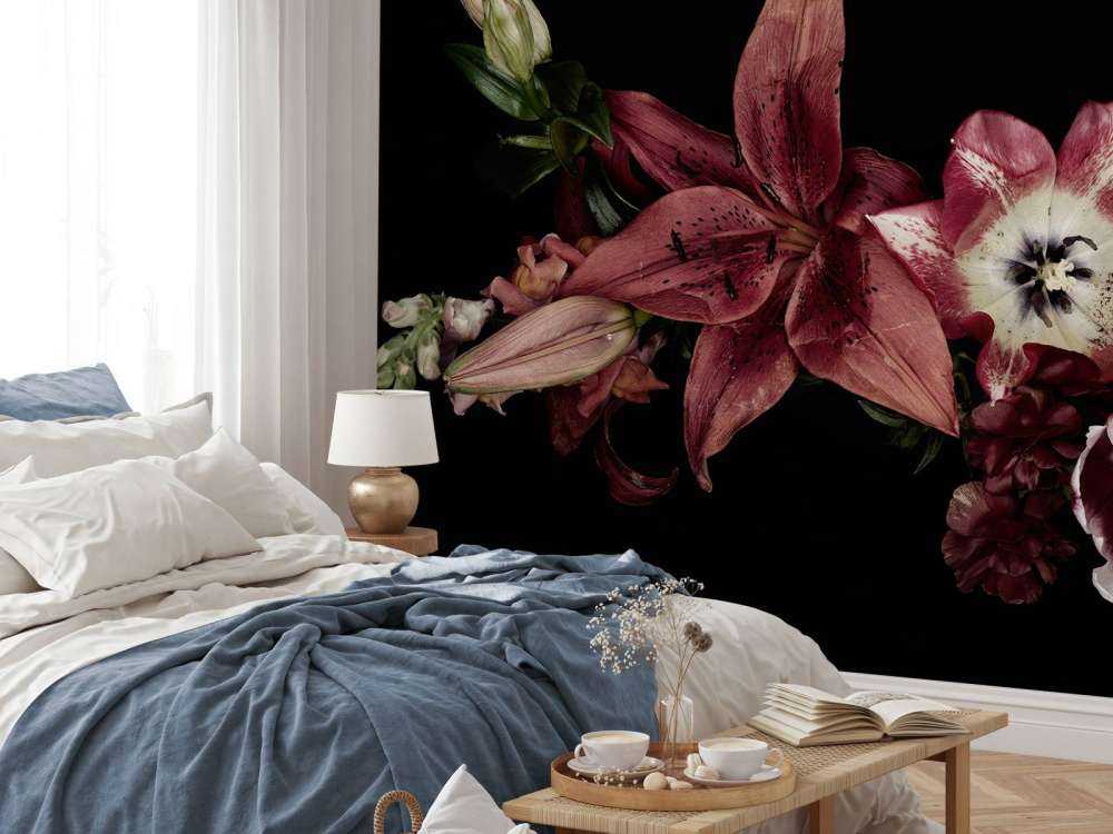 Fleurs colorées composition florale