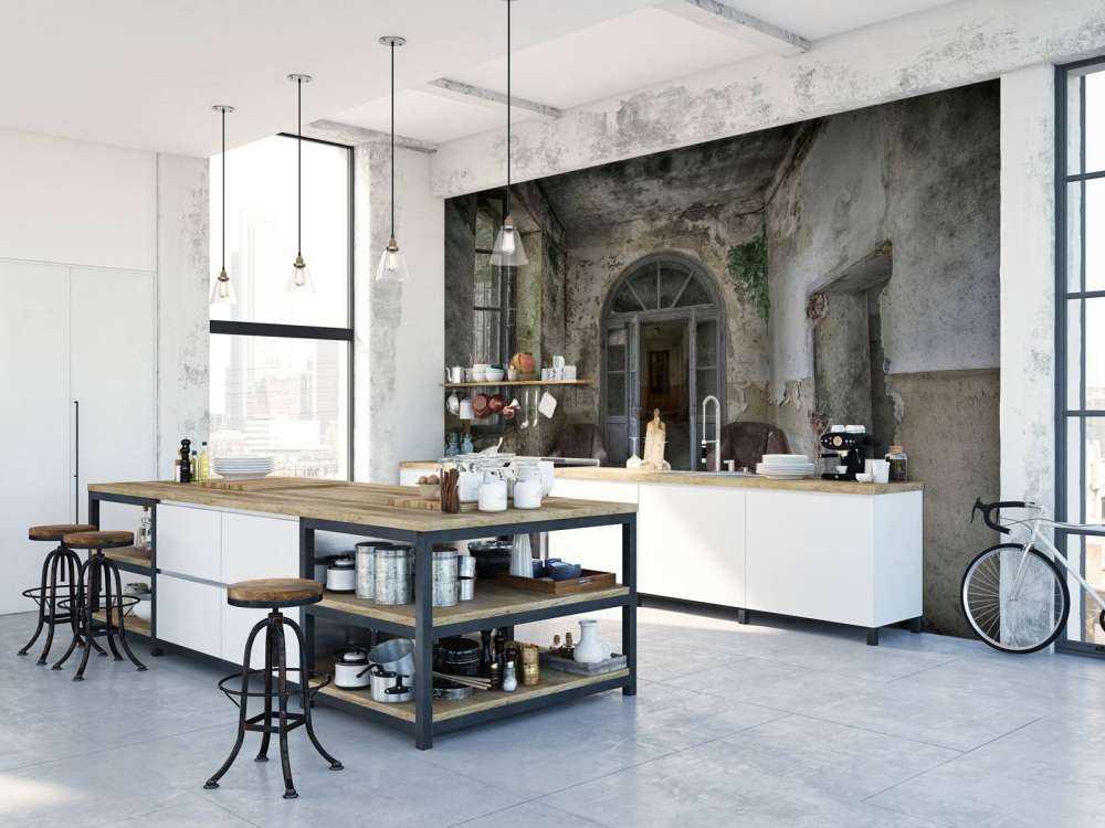 Couloir dans une maison abandonnée