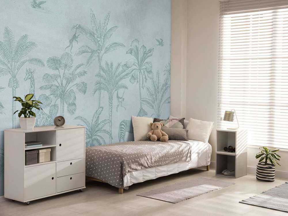 Animal tropical jungle bleu