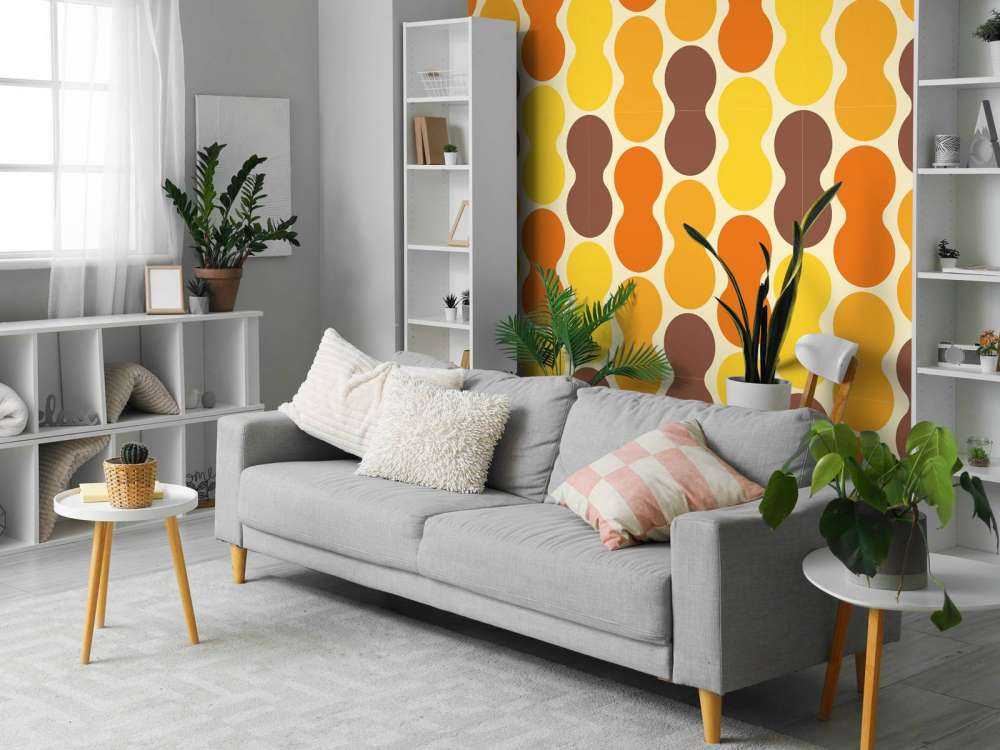 Motif de fleur rétro