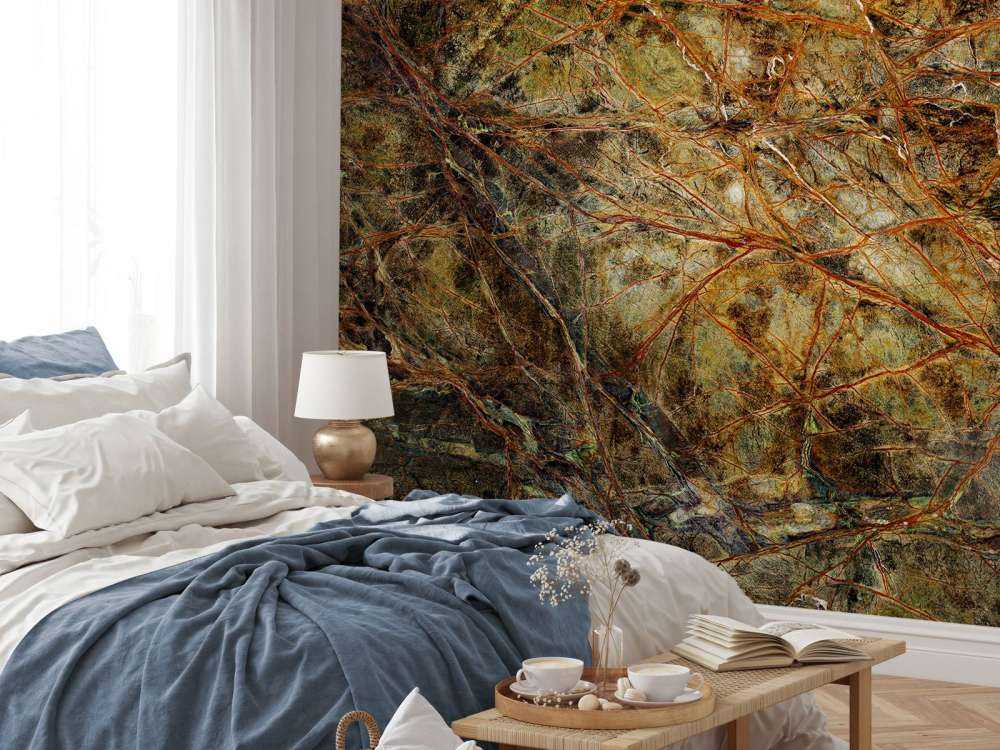 Marbre avec des veines colorées