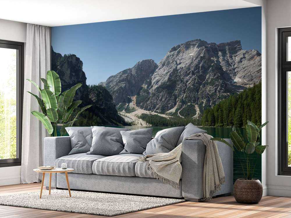 Le Lago di Braies depuis un bateau