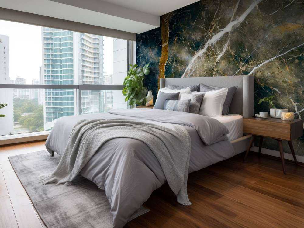 Marbre avec structure de nuages