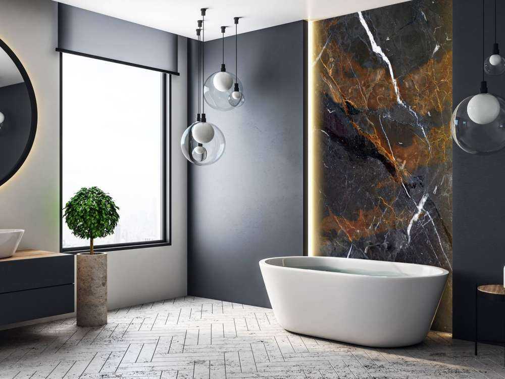 Marbre aux couleurs chaudes