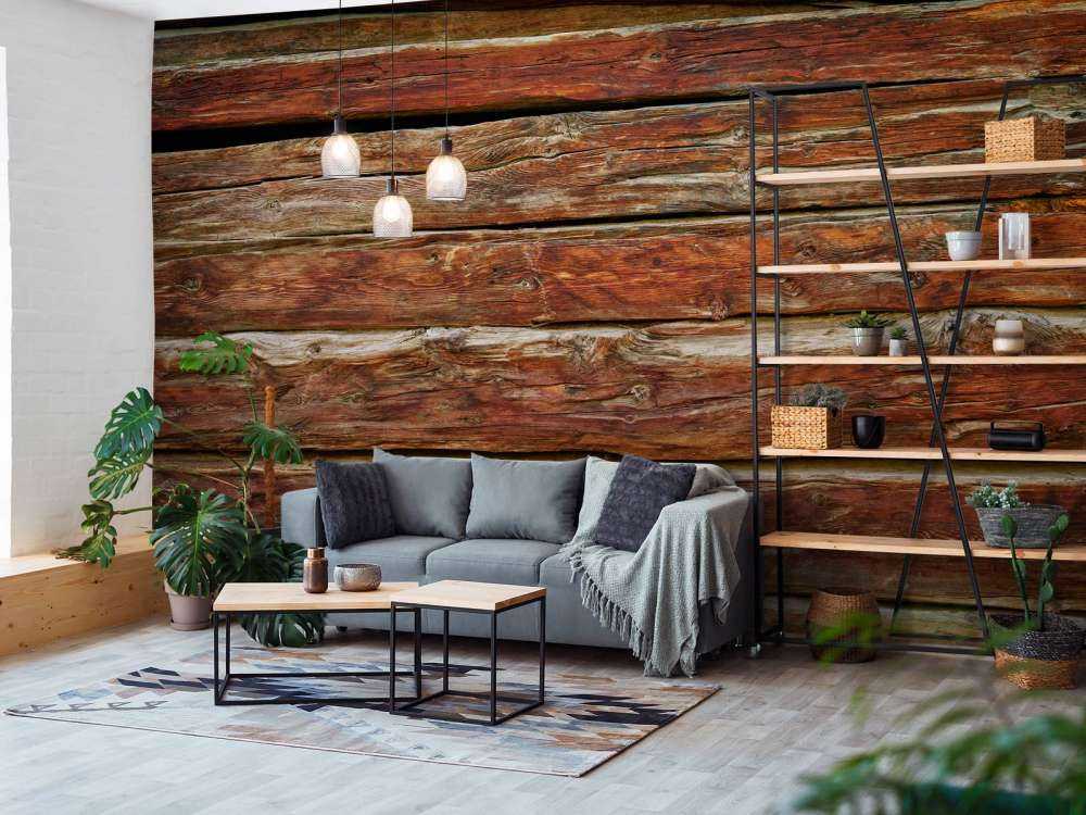 Planches de bois brut