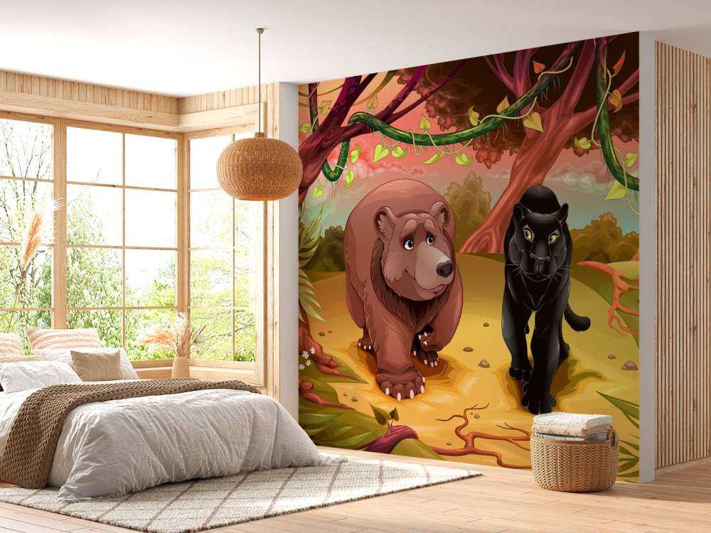 Des animaux de la jungle sympathiques
