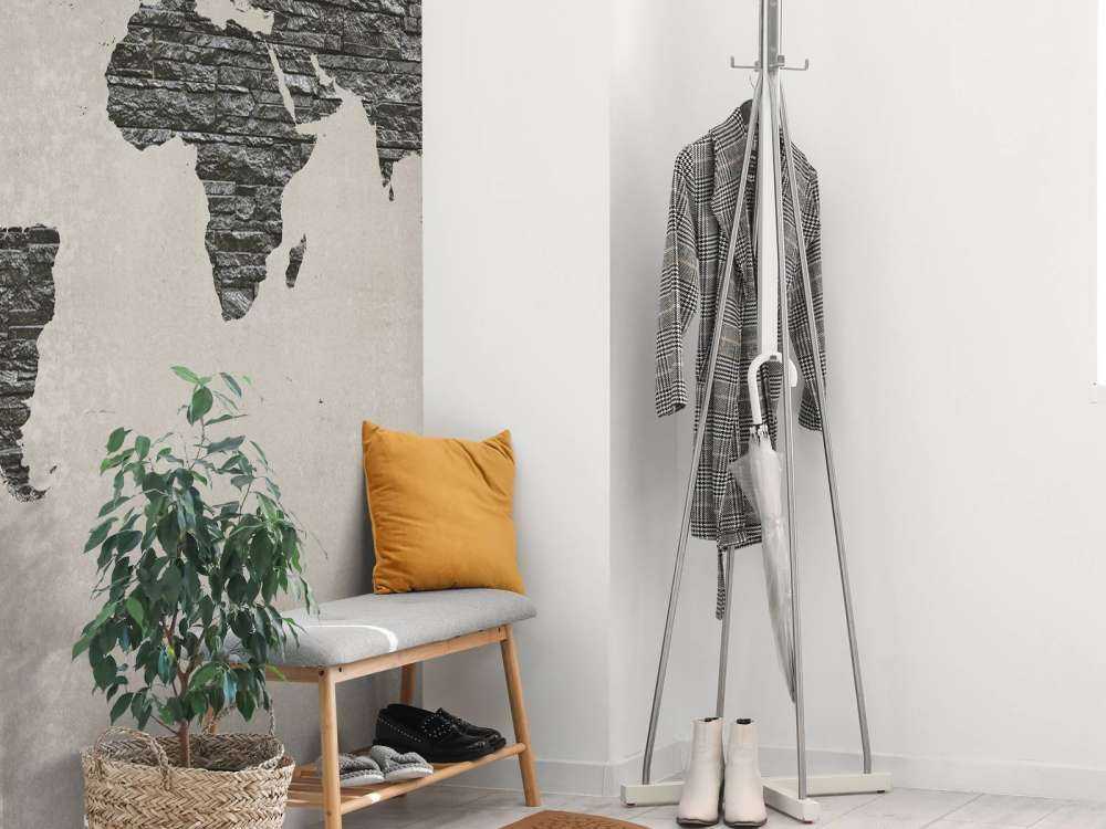 Carte du monde pierres sombres