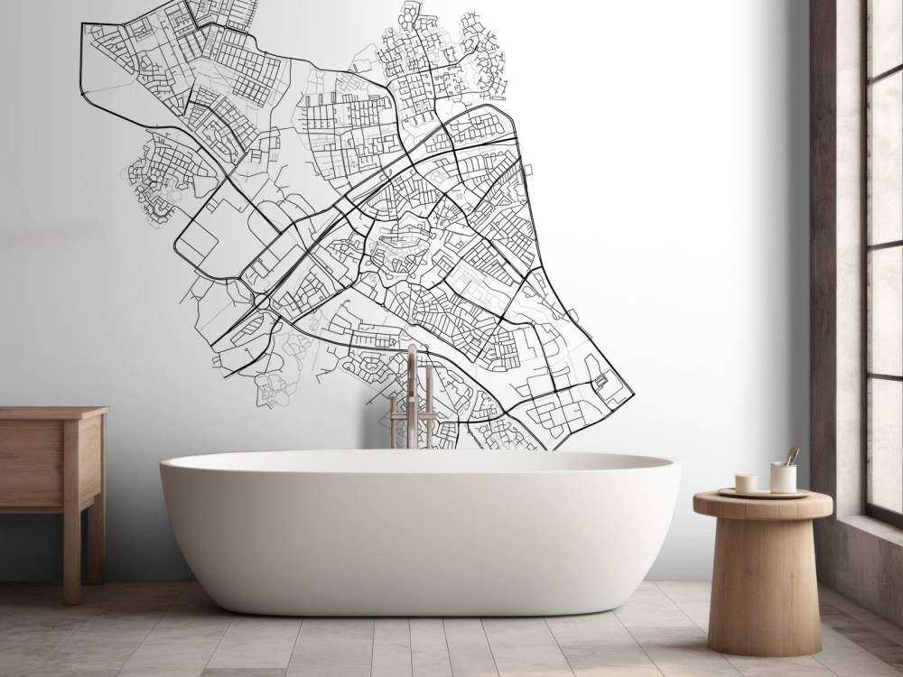 Carte de Zwolle, blanc