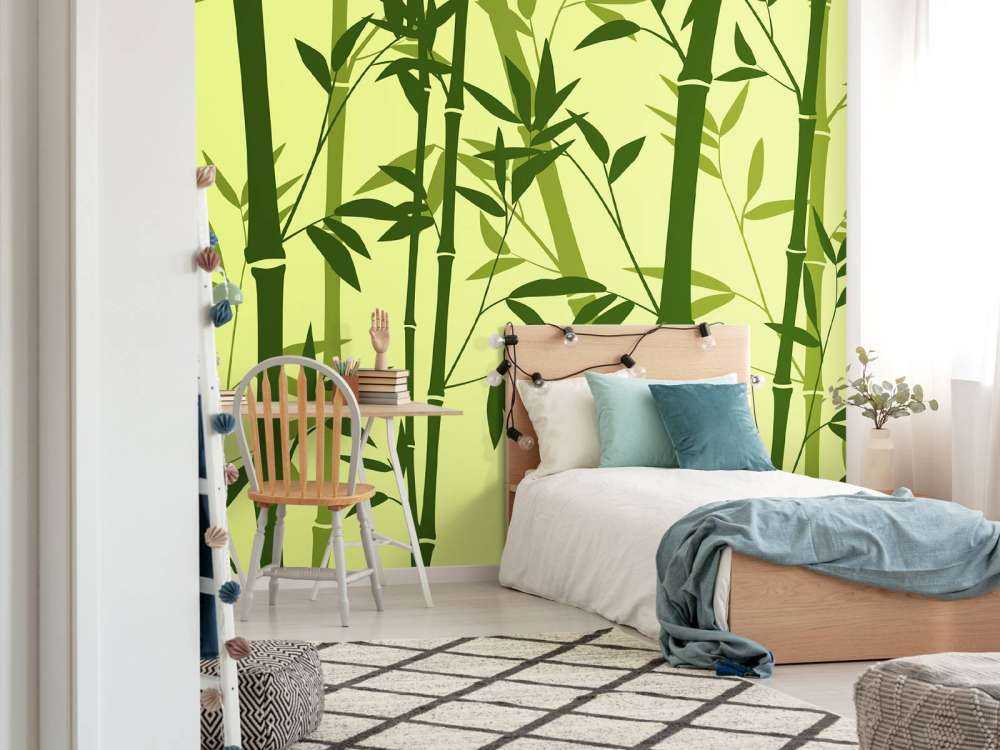 Illustration d'une forêt de bambous