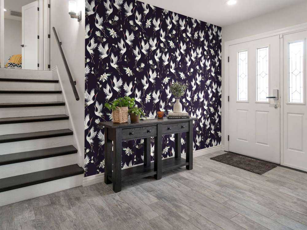 Motif de grue en vol