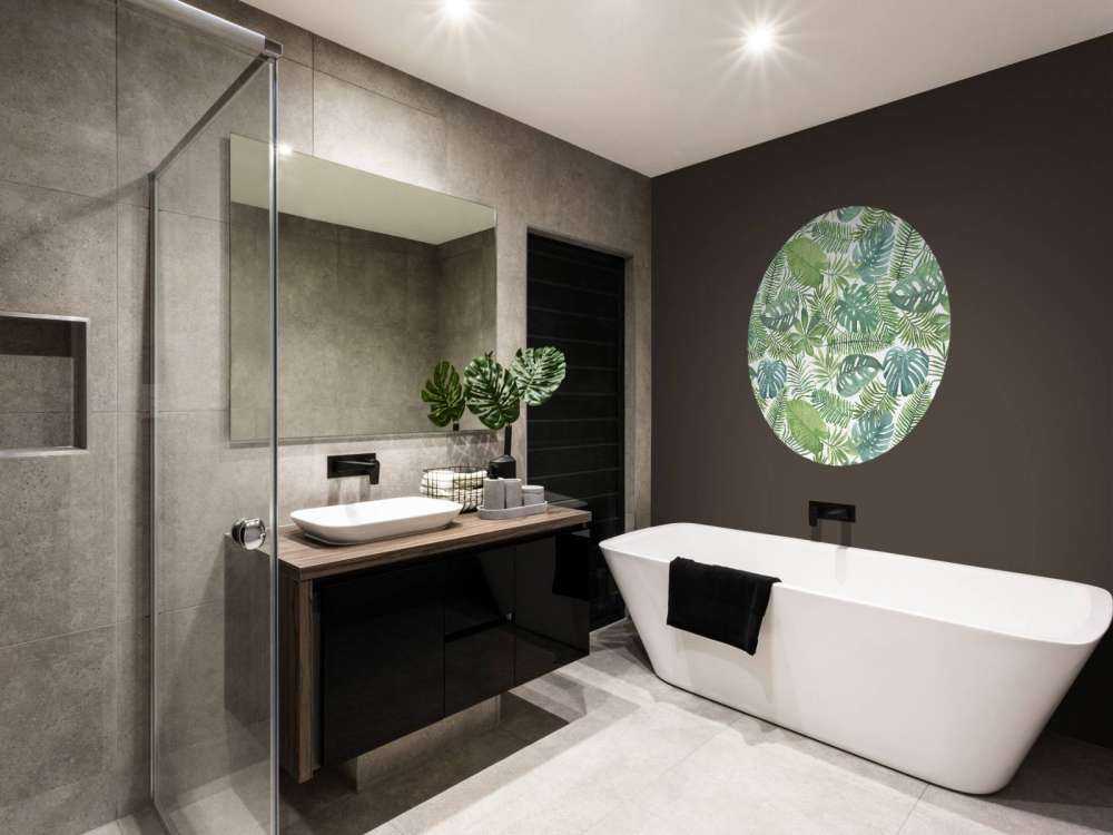 Feuilles d'aquarelle tropicales