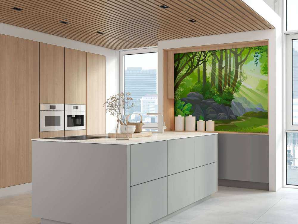 Rayons de soleil dans la jungle