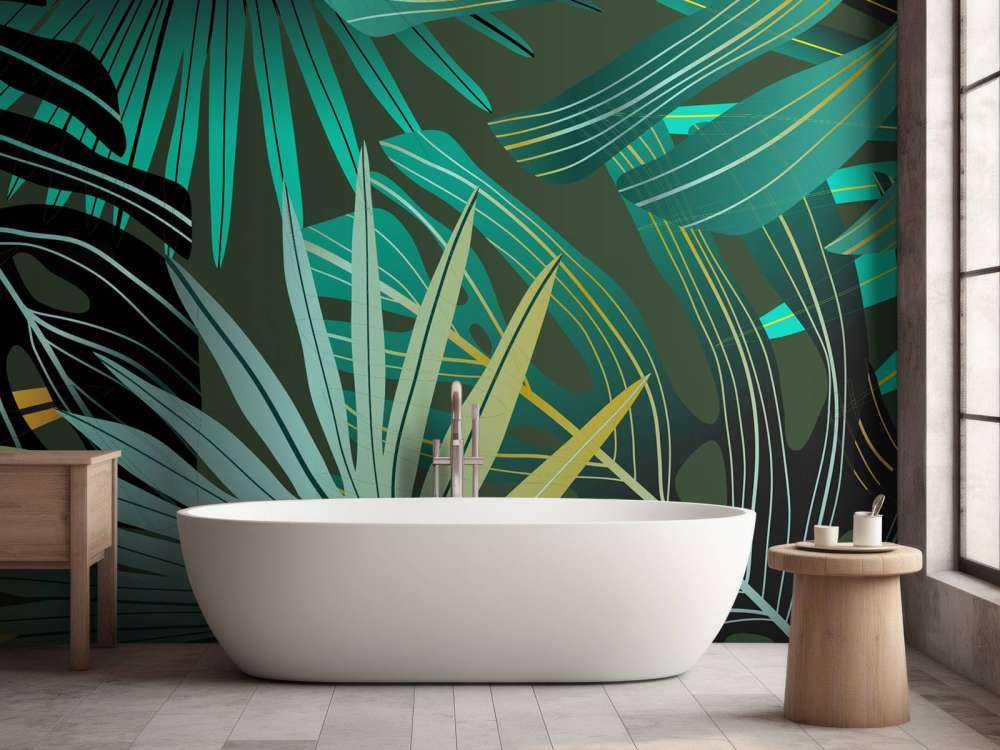 Panorama des feuilles tropicales