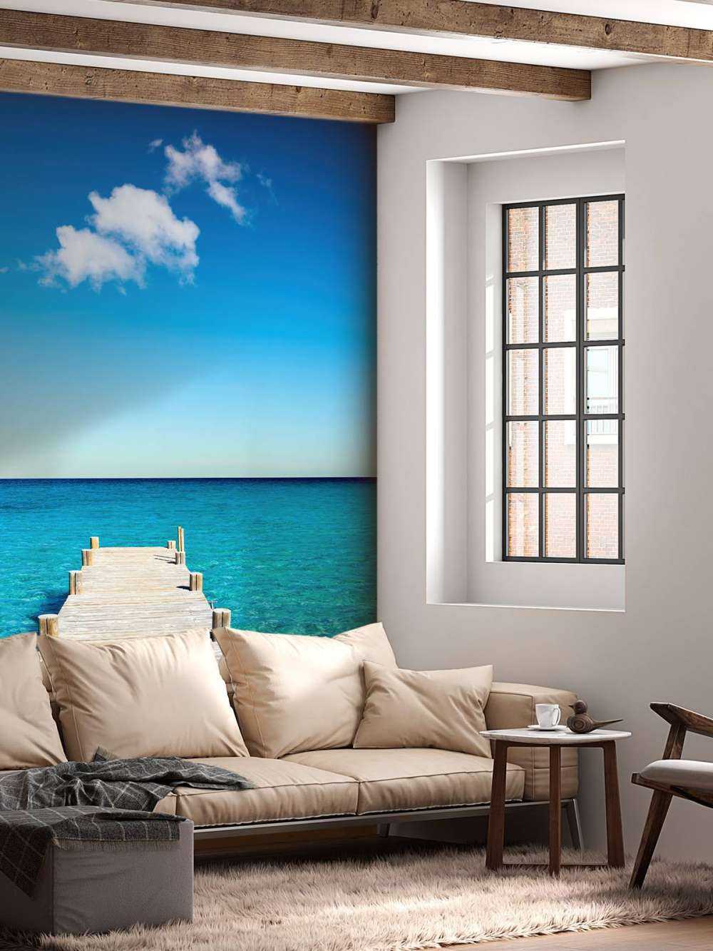 Remontant dans la mer