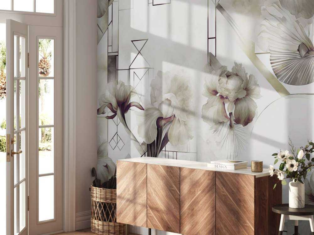 Géométrie Aquarelle Verte