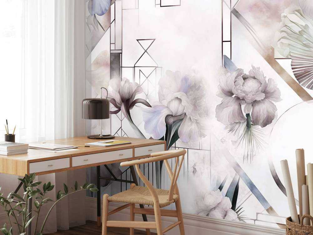 Géométrie Aquarelle Beige