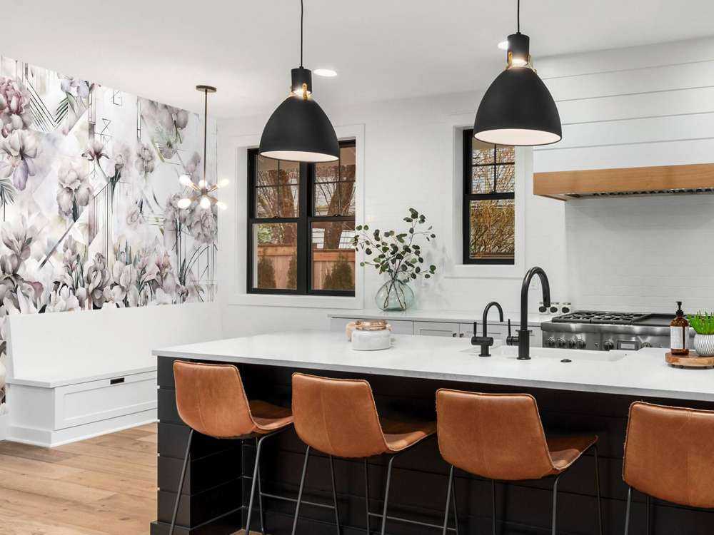 Immenses iris aquarelle jaunes