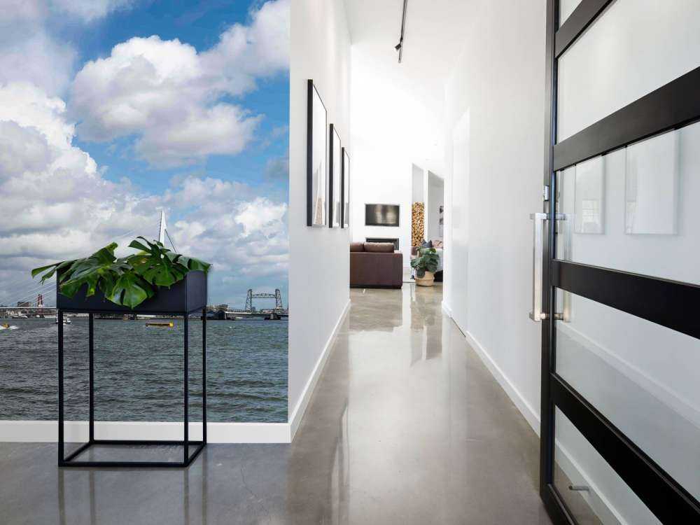 Vue de la ville avec le pont Erasmus