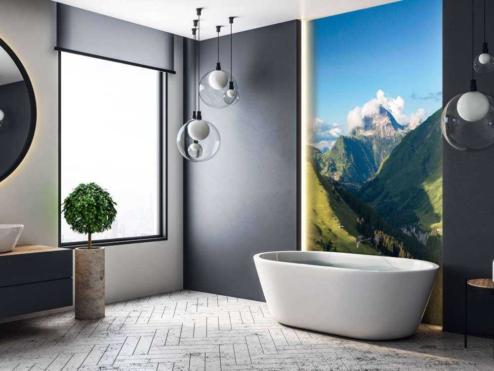 Lumière estivale sur une vallée alpine verdoyante