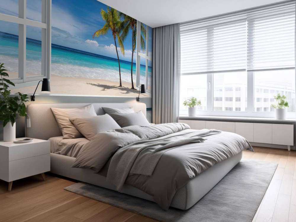 Vue sur une plage tropicale