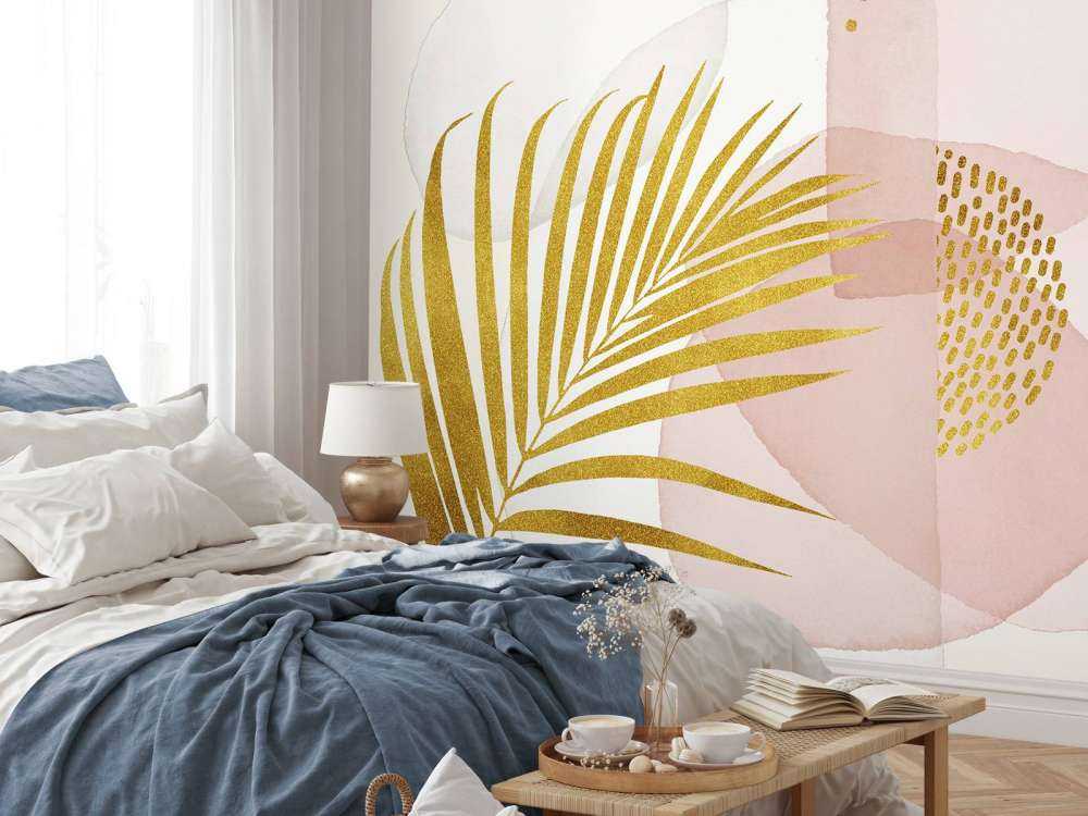 Ambiance bohème dorée et exotique