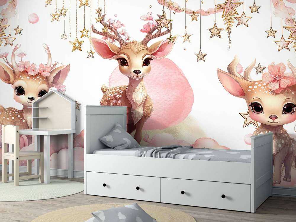 Dromerig cerf entre les étoiles