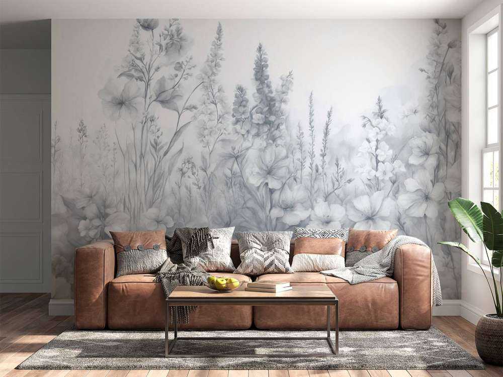 Jardin anglais tendre - bleu