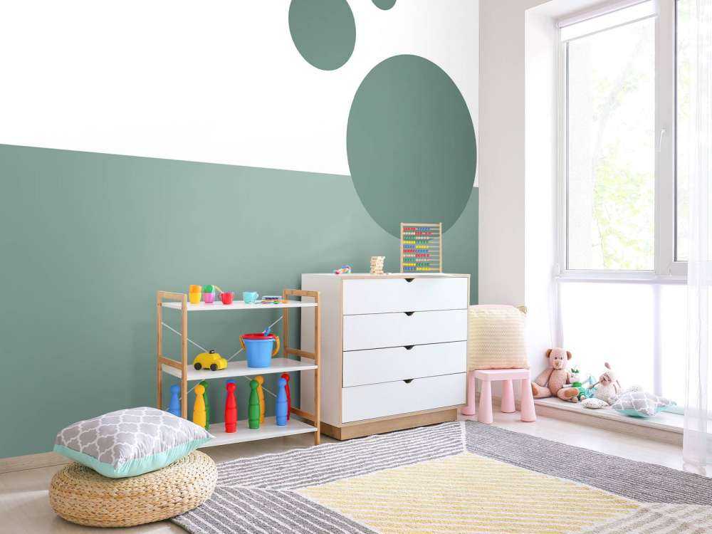 Plaines et cercles, vert